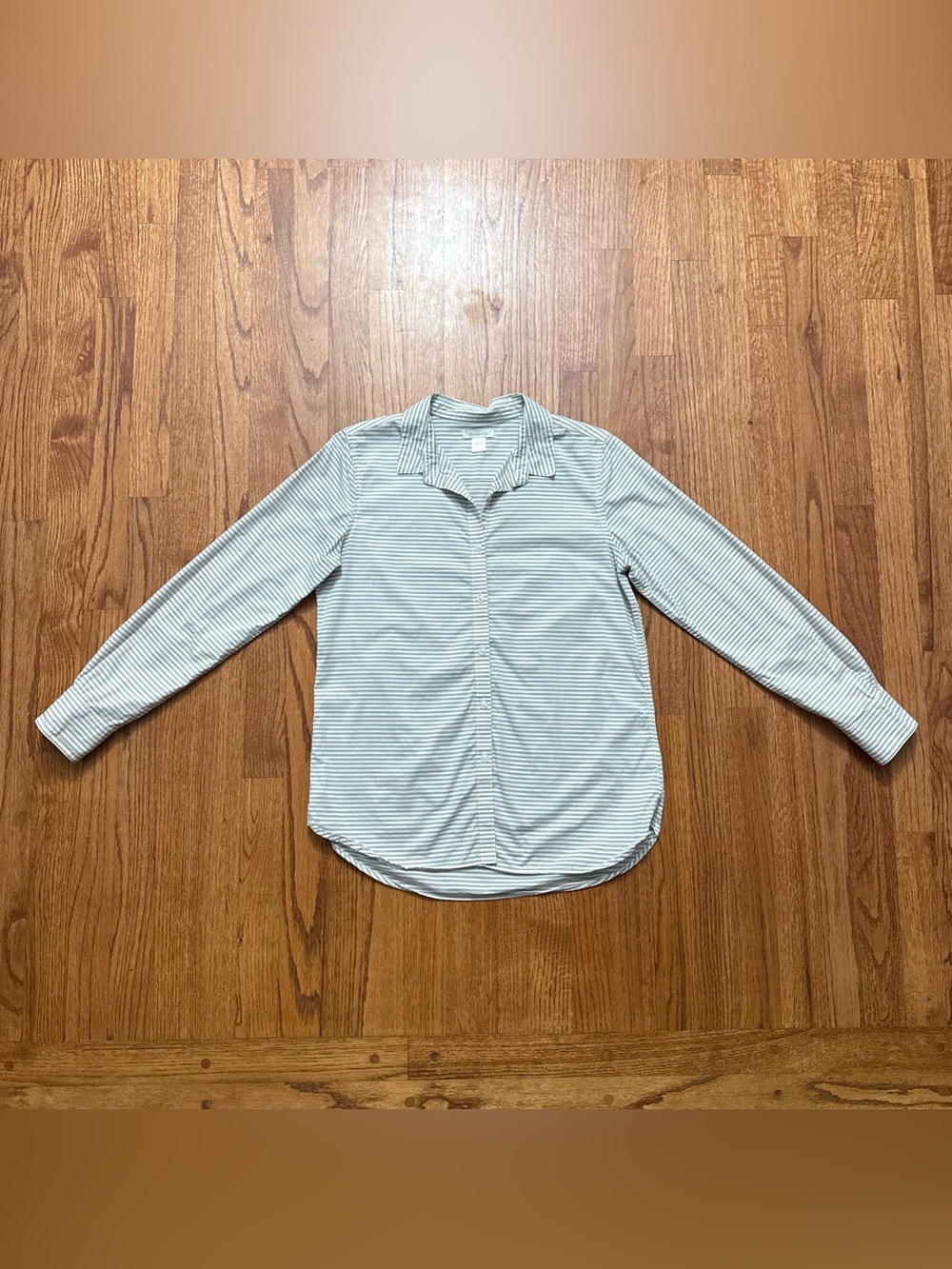 Garnet Hill long sleeve cotton striped long sleeve shirt size 4